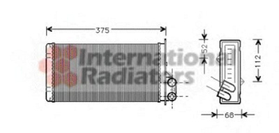 VAN WEZEL 43006226 -  Теплообменник, отопление салона